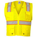 Kishigo L-XL Yellow Enhanced Visibility Multi Pocket Vest B106-L-XL